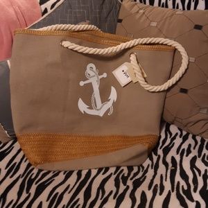 Anchor Mariners Boat Beach CANVAS TOTE BAG Carry All